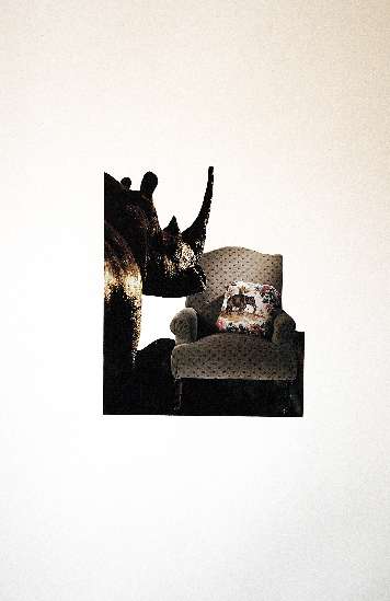 Volker Eichelmann, Interior, 45 x 32 cm, paper on cardboard, 2006, © Galerie Andreas Huber, Vienna (A)